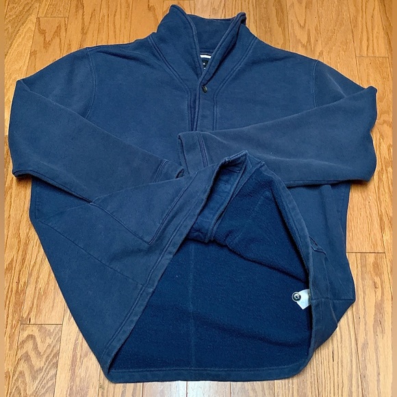Men’s XXL Navy Blue 80/20 Cotton Poly RVCA Cardigan Sweatshirt Sweater - Picture 3 of 16